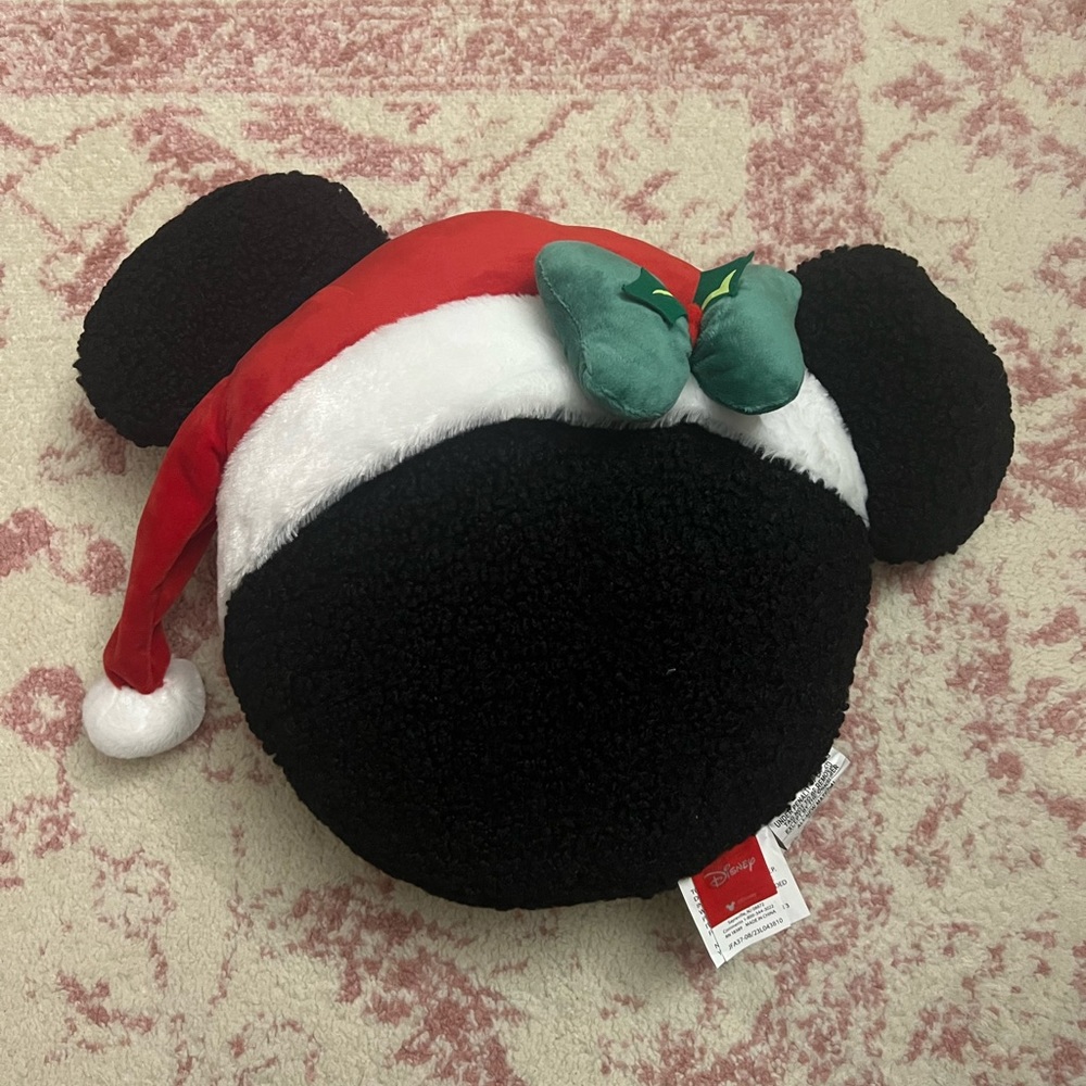 Brand New Disney Mickey Mouse Christmas Pillow